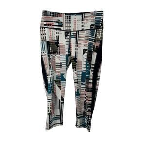 Victoria's Secret Sport Knockout Geometric Print Capri Leggings Sz Large